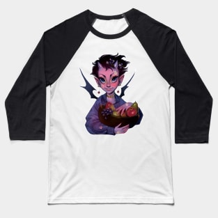 Demoness of Fruit and Stickers Baseball T-Shirt